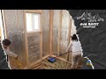 Off-Grid Mini cabin shelf build and insulation install.. Family all works