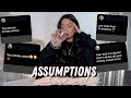 ASSUMPTIONS ABOUT ME / ANSWERING QUESTIONS I HAVE BEEN AVOIDING! i mean... ouch | Emily Philpott