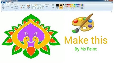 How to make peacock scenari in ms paint/-