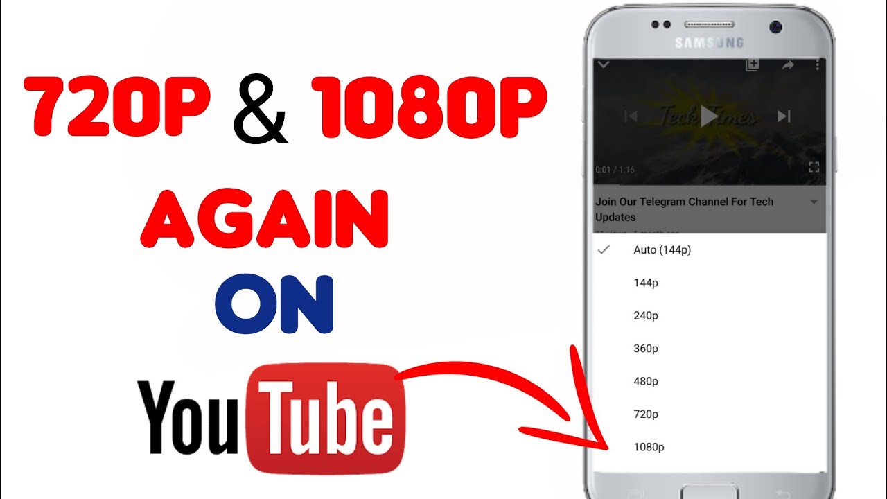 How To Watch YouTube Videos in 720p/1080p Quality In India - YouTube