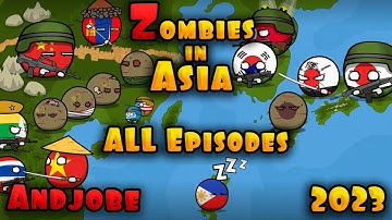 Zombies in Asia - Season 1. All series ( Countryballs )