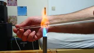 Bunsenbrenner Glasbearbeitung