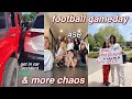 GAMEDAY VLOG // cheer, car accident, hoco proposal & more