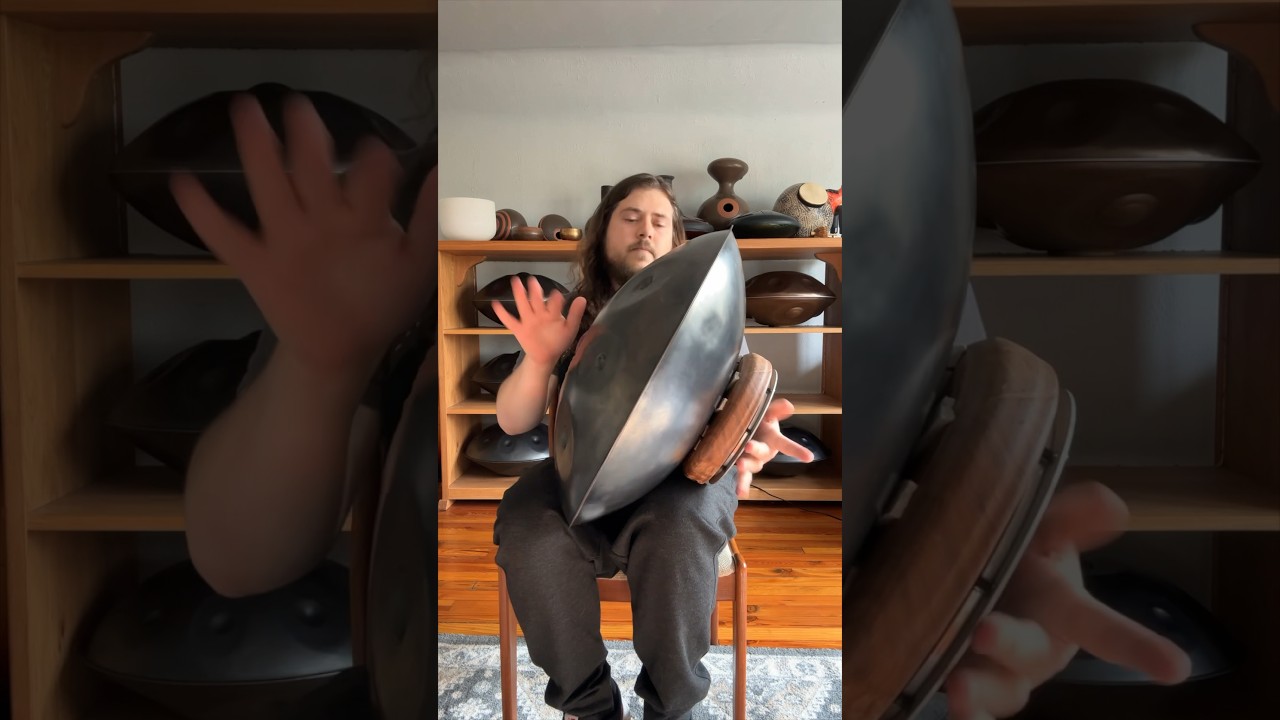 Camel Drum + AsaChan SalaDin 🐫🪘🛸🎶🎵🎧#handpan #short #shorts #handpanmusic #worldmusic