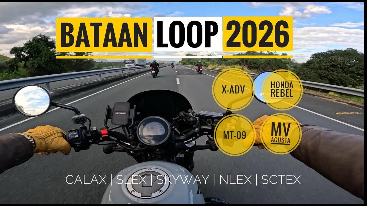 BATAAN LOOP 4K- HONDA REBEL | MV AGUSTA | MT-09 | X-ADV