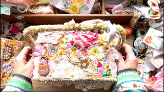 #slowstitching | Project Update | A covered box Ep 2 (plus a  little share of Fleur Woods workshop)