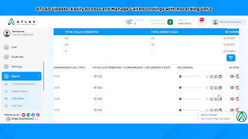 ATLAS Update: Easily Access and Manage Call Recordings with Recording URLs| Call Tracking Software