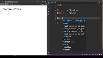 PHP İLE Değişken tanımlama ve ekrana yazdırma -Eğitim videoları