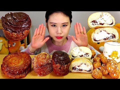 이즈니베이커리 빵들 Isigny <strong>Bakery</strong> Breads 먹방 Mukbang Eating <strong>Sound</strong>