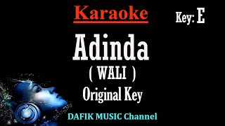 Adinda (Karaoke) Wali Nada Asli/ Original Key E Male key