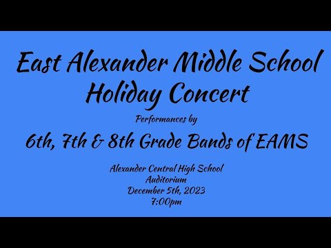 East Alexander Middle School Holiday Concert