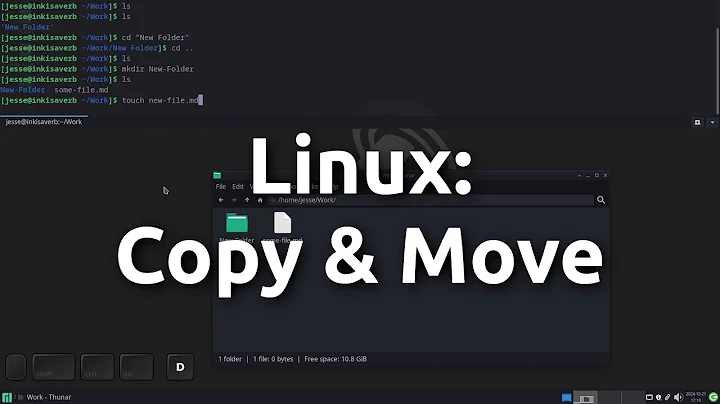 Linux: Copy Move Files