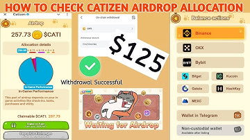 HOW TO CHECK CATIZEN AIRDROP || CATIZEN AIRDROP ALLOCATION || CATIZEN AIRDROP WITHDRAWAL