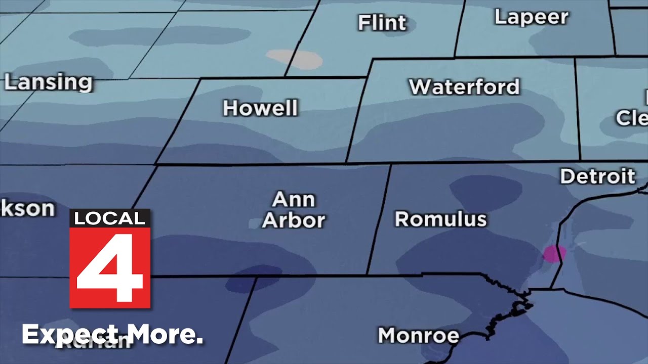 Snow on Friday in Metro Detroit: How much to expect and when - YouTube