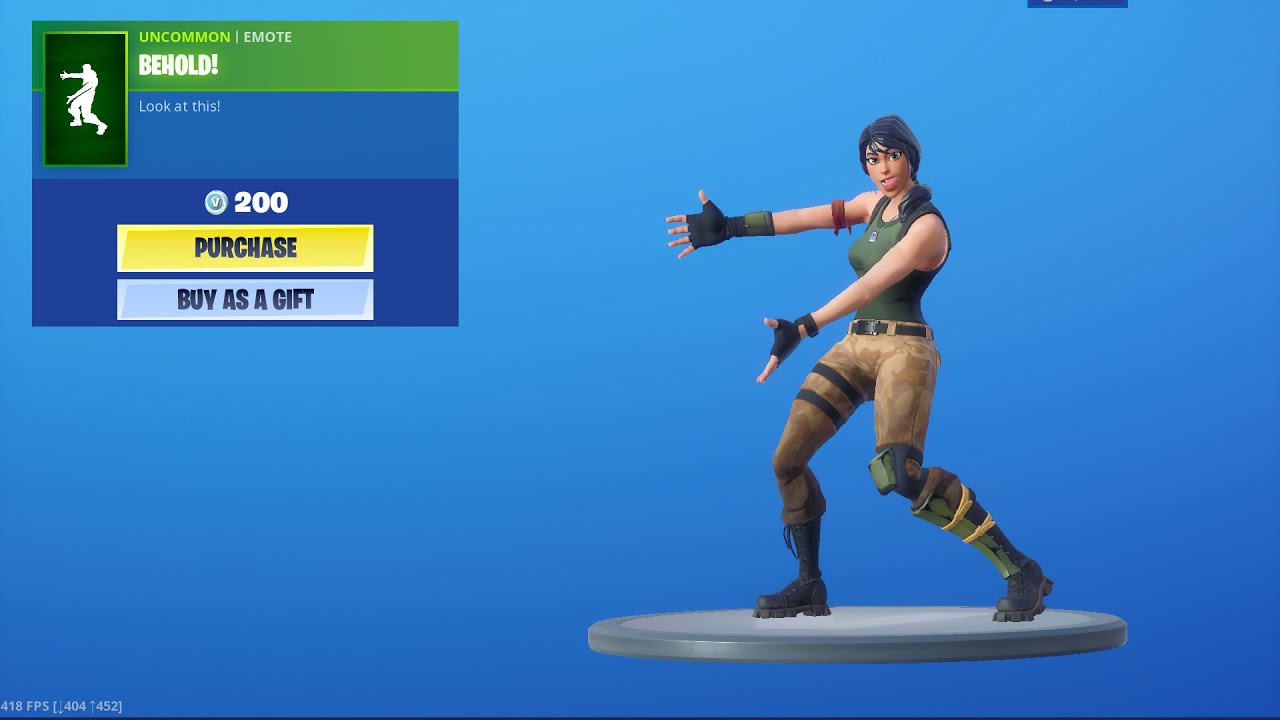 Tada Emote In Fortnite Behold Fortnite Emote Youtube