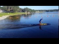 Robert norman dive start on a standup paddle board