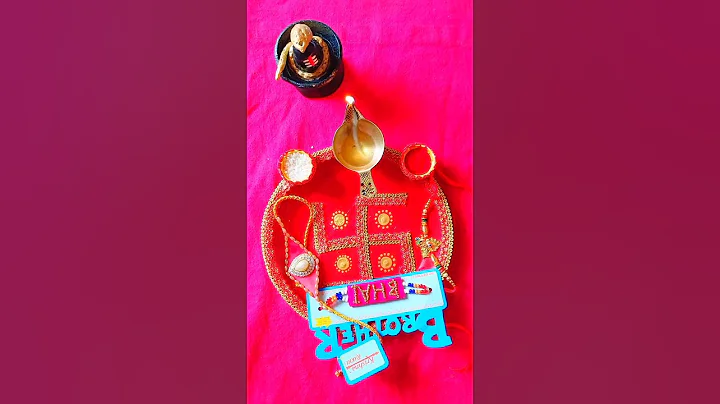 Rakhi Thali Decoration😍 ! DIY Thali Decoration #shorts #rakhi #trending #thalidecoration #rakhithali