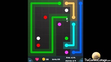 Flow Game Level - 388 [8x8] Mania Connect the Dots