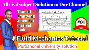 Time of Emptying for Hemispherical tank proof | Derivation hemispherical tank through an orifice