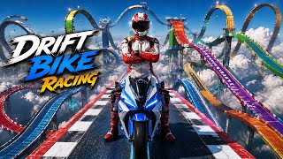 Drift bike racing game🎮#impossible ramps 😱 screenshot 4
