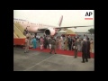 King of Nepal arrives in India - 2002