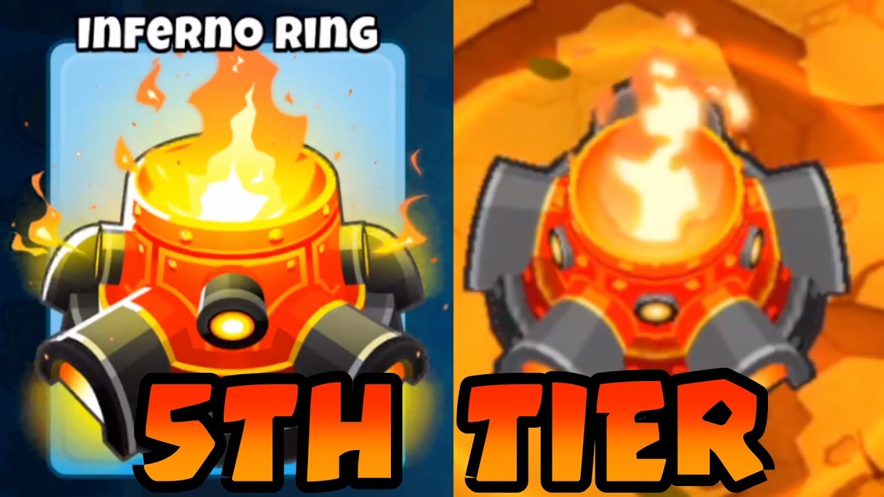 Bloons TD 6 INFERNO RING 5TH TIER TACK SHOOTER YouTube
