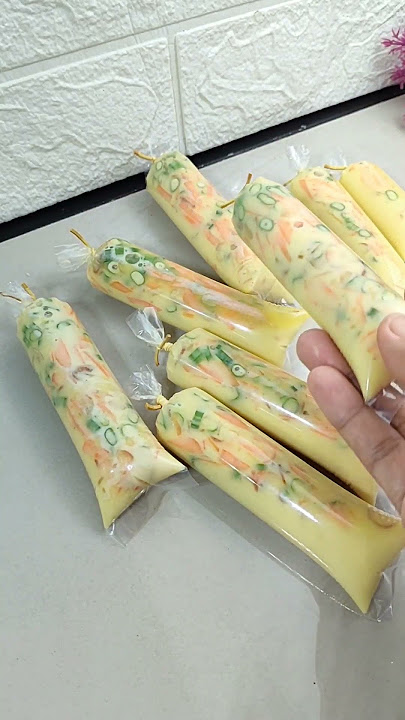 They say that making fake sausages tastes better #sausage #eggprocessing #shortvideo #viralvideo