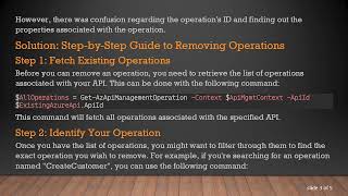 How to Use PowerShell to Remove Operations from Azure APIM Efficiently