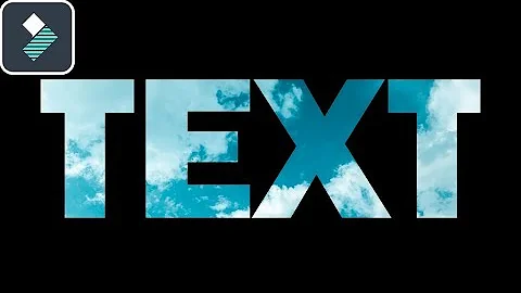 How to place a VIDEO inside TEXT In Filmora 9 Tutorial