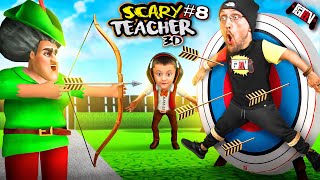 SCARY TEACHER Almost Shot Me THERE! She's a Pain in the Axe! S⋊Ɔoɹ  ʎɐlƆ plıM pɐɥƆ (FGTeeV Skit)