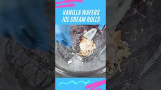 Vanilla Wafers Ice Cream Rolls | Satisfying Asmr icecream rolledicecream food