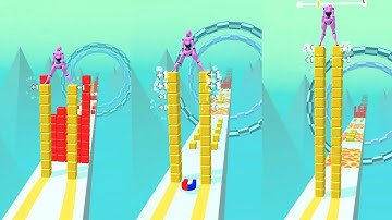 Stack Surf 3D - Gameplay Walkthrough All levels 1-3 ( iOS/Android )