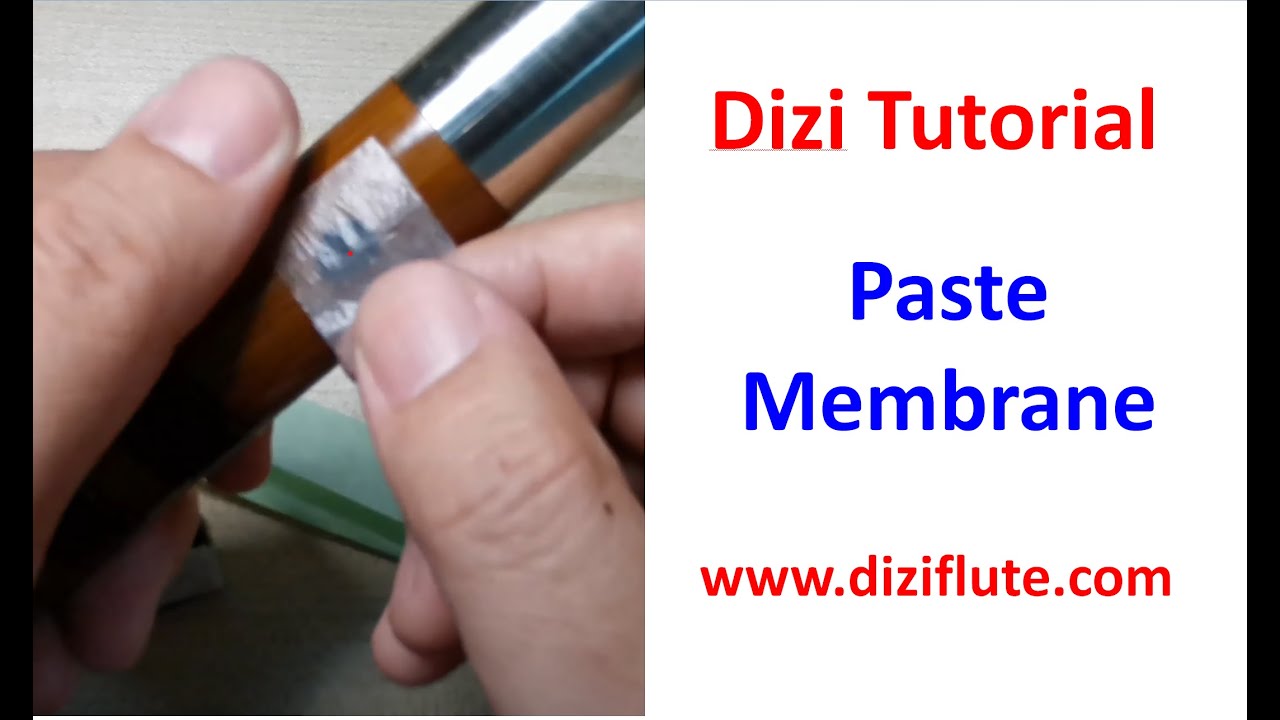 How to paste membrane on Chinese dizi flute(4K video with English subtitle) @Dan Tang