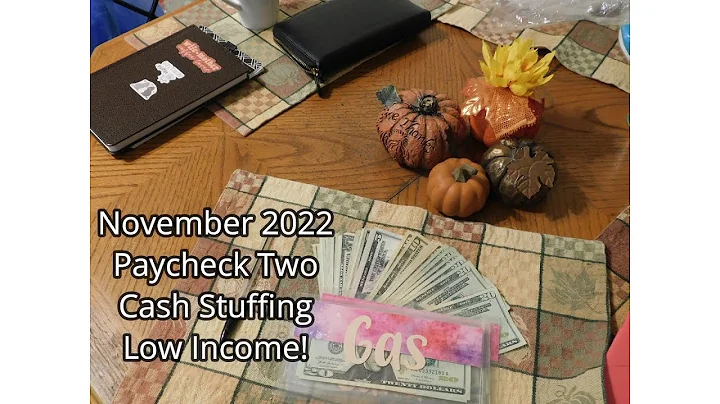 November 2022 Paycheck Two  Cash Stuffing Low Income!