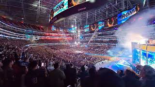 Roman Reigns entrance WrestleMania 39 SoFi stadium