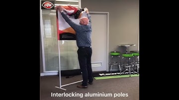 Out There Branding Double Sided Ignite Stretch Pop Up Display Stand