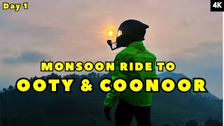 Monsoon Bike Ride to OOTY and COONOOR | BANGALORE to OOTY Bike Ride Day-1| Royal Enfield Classic 350