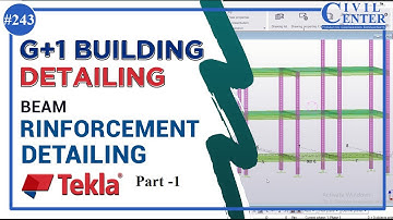 G+1 Building Detailing: 6. Beam Reinforcement Detailing: Part 1