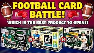 *PULLING A $500+ CARD! MEGA BOX BATTLE: PRESTIGE vs MOSAIC vs DONRUSS FOOTBALL!