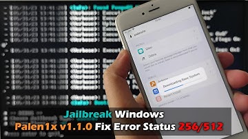 Fix Error Status 256/512 Install SILEO Jailbreak Palen1x v1.1.0 On Windows