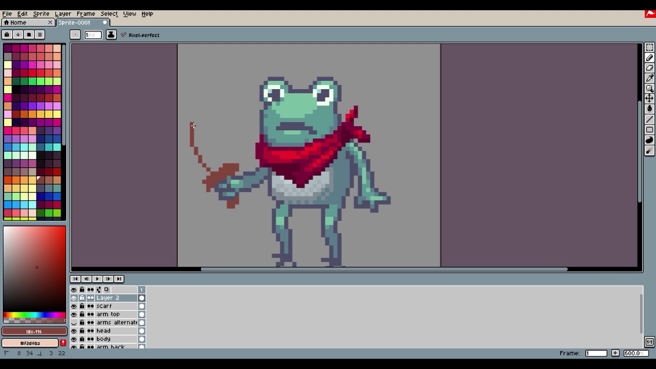 Pixel Art Time Lapses - Episode 03: RPG Froggy - YouTube