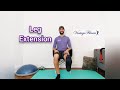 How to do the Leg Extension exercise for Seniors