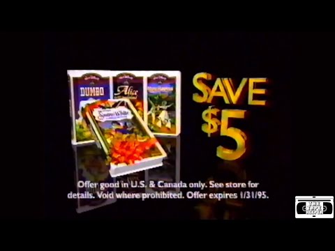 Disney Masterpiece VHS Collection Commercial - 1994