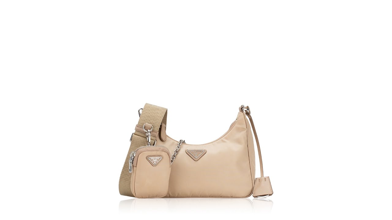 Desert Beige Prada Re-edition 2005 Re-nylon Bag