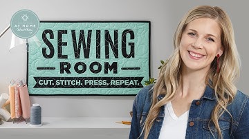Make a "Sewing Room" Wall Hanging with Misty Doan on At Home with Misty (Video Tutorial)