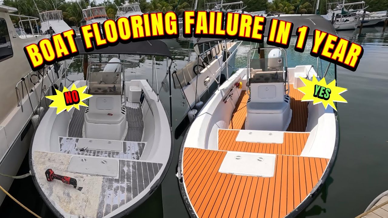 Imitation Seadek Flooring from Amazon Failure: What went wrong? West Marine to the rescue?