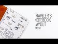 Traveler's Notebook Layout 2019 | DT Kelly Purkey Food Journal Kit