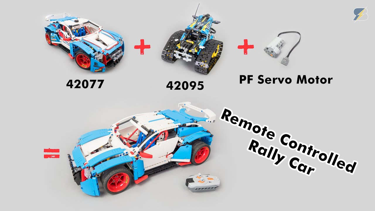 evig indbildskhed Serrated How to motorize easily the LEGO Technic 42077 Rally car with 42095 and a PF  Servo - YouTube