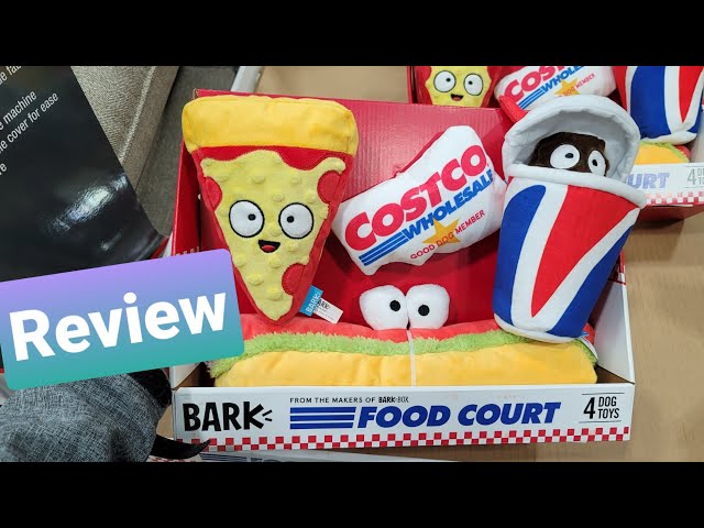 BARK Costco Food Court Dog Toy Bundle, 4-count