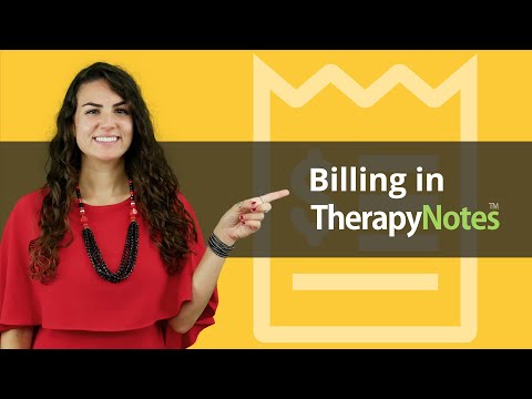 Billing in TherapyNotes™
